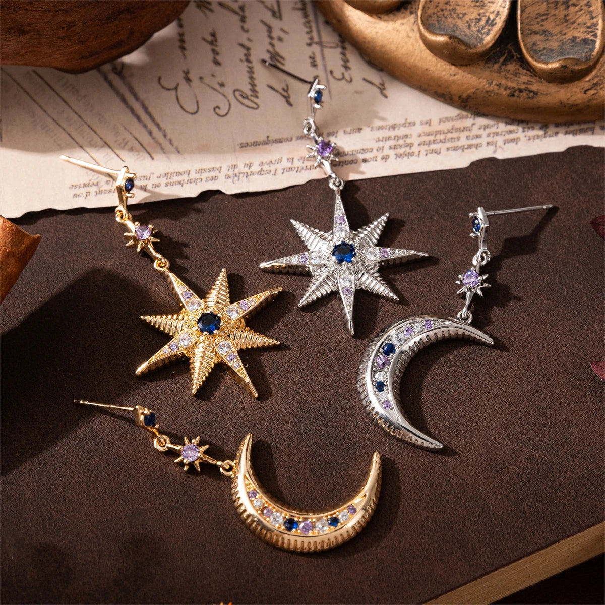 Star & Moon Earrings