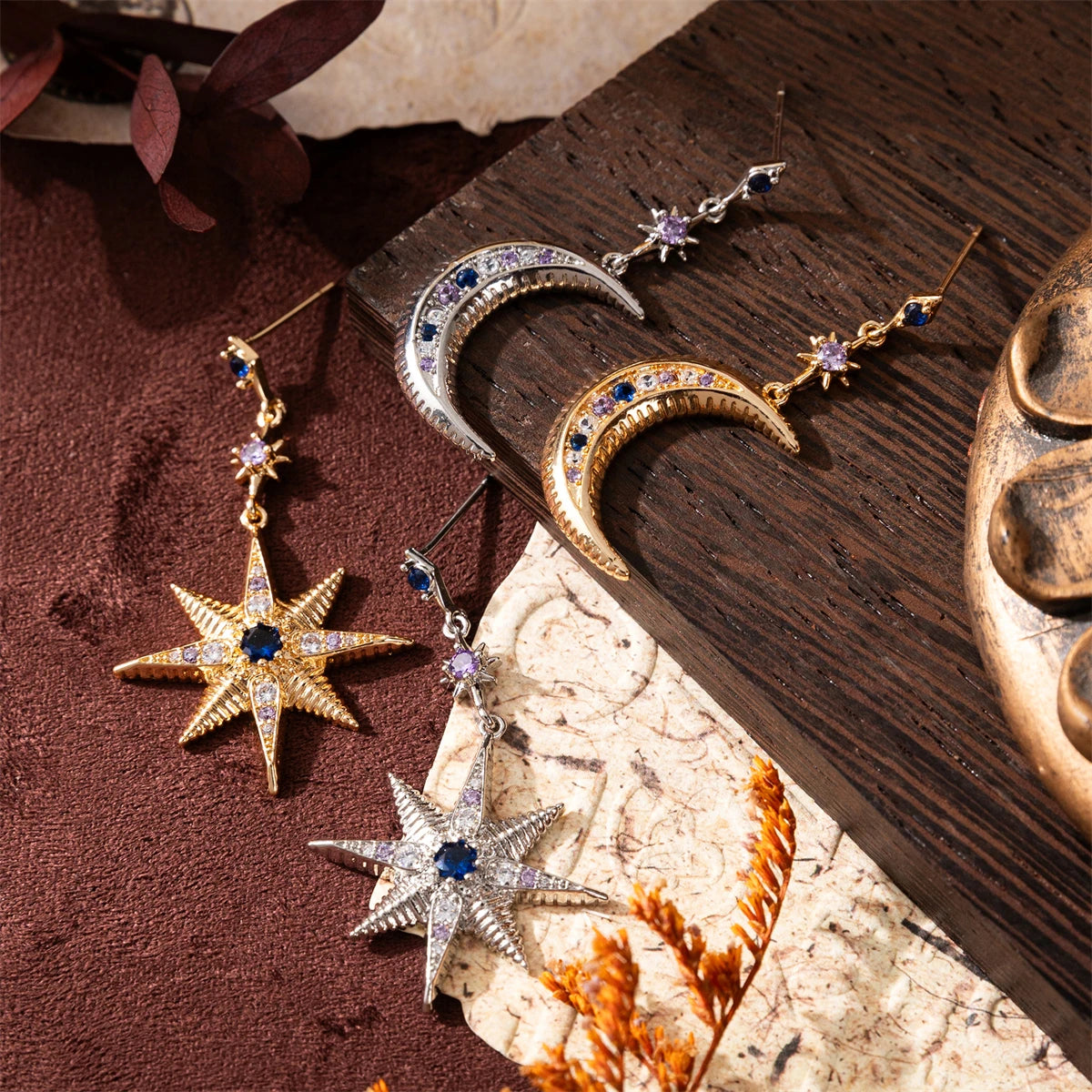 Star & Moon Earrings
