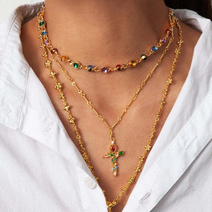 Aurora Cross Necklace