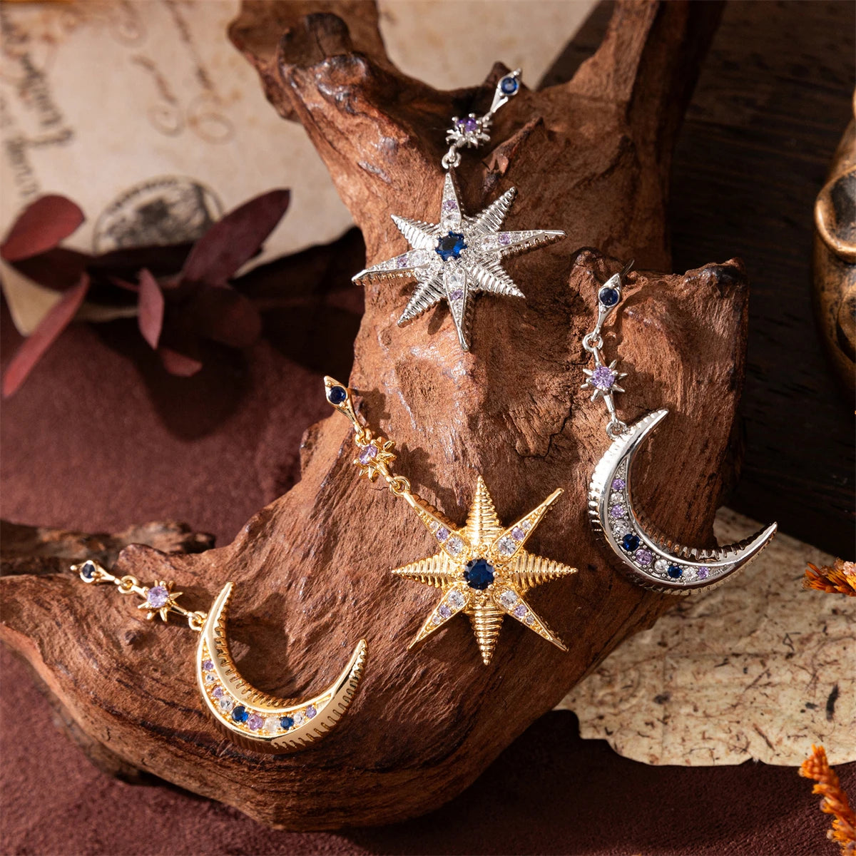 Star & Moon Earrings